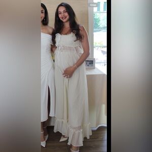 Dahlia Baby Yellow Maxi Skirt and Top